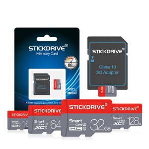 StickDrive Class 10 Высокоскоростная карта памяти TF Макс. 80 Мбит/с 8 ГБ 16GB 32GB 64GB 128 ГБ Micro SD карта для планш