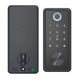 T1 Tuya Intelligent Door Замок Smart WiFi APP Отпечаток пальца Bluetooth Код доступа IC-карта Ключ для разблокировки две