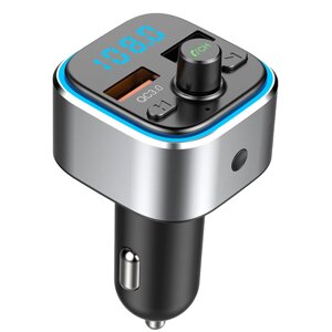 T32 Bluetooth V5.0 FM-трансмиттер QC3.0 USB автомобильное зарядное устройство 6 цветовых амбиентных кольцевых светов Циф