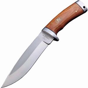 Туристический охотничий нож с фиксированным клинком Katz Lion King, 277 мм, сталь XT-80, рукоять береза