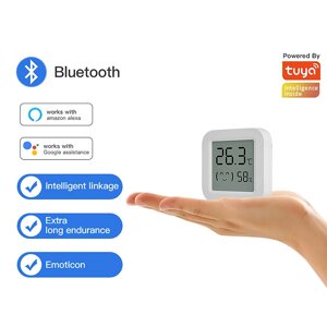 Tuya Smart Bluetooth Температура Влажность Датчик LCD В режиме реального времени Дисплей ПРИЛОЖЕНИЕ Дистанционный Монито