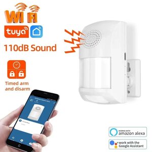 Tuya WiFi Infrared PIR Motion Датчик Security Protection Presence Датчик Detector Охранная звуковая сигнализация Smart L