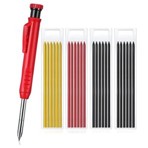 Твердый столярный карандаш с многоцветным запасным столярным маркером Деревообрабатывающий карандаш Маркировка Инструмен