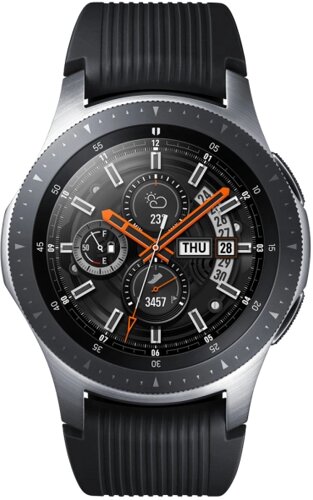 Умные часы Samsung Galaxy Watch 46mm, серебристая сталь (SM-R800NZSASER)