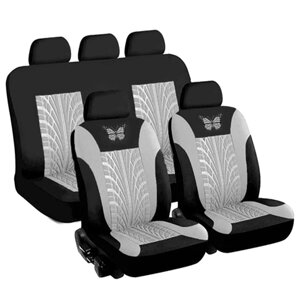 Универсальные чехлы для автомобильных сидений-протекторов, подушки передних и задних сидений с трехмерным узором бабочки