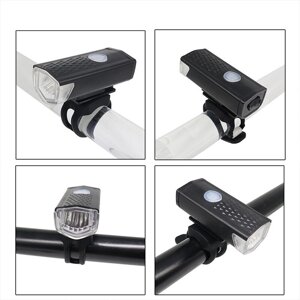 USB перезаряжаемая светодиодная фара для велосипеда и задний фонарь, защищенные от дождя, передний и задний фонарик для