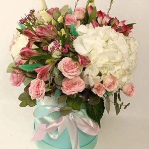 Vornikov bouquets коробка с цветами тиффани