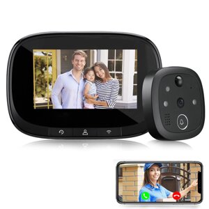 W2 Tuya Smart WiFi Door Viewer Беспроводной видеодомофон с Дистанционный Домофон APP Control Ночное видение Smart Home V