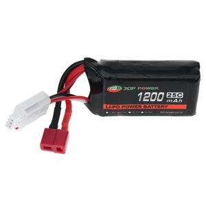 XF POWER 7.4V 1200mah 25C 2S lipo батарея JST plug T deans plug для RC авто