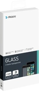 Защитное стекло Deppa для Samsung Galaxy A31 3D Full Glue (черная рамка)