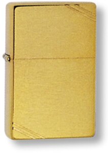 Зажигалка ZIPPO 1937 Vintage с покрытием Brushed Brass, латунь/сталь, золотистая, 36x12x56 мм