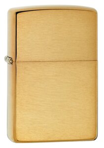 Зажигалка ZIPPO Armor, латунь с покрытием Brushed Brass, золотистый, матовая, 36х56х12 мм