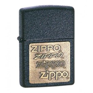 Зажигалка ZIPPO Classic с покрытием Black Crackle, латунь/сталь, матовая, 36x12x56 мм