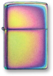 Зажигалка ZIPPO Classic с покрытием Spectrum, латунь/сталь, разноцветная, глянцевая, 36x12x56 мм