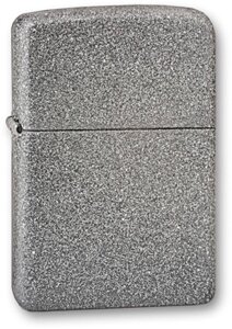 Зажигалка ZIPPO, латунь с покрытием Iron Stone, серый, матовая, 36х12x56 мм