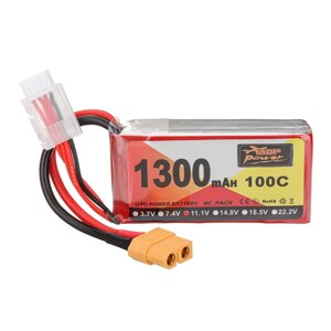 ZOP power 11,1 в 1300 мач 100C 3S lipo батарея разъем XT60 для RC дрон