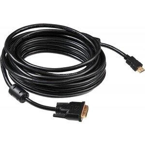 Кабель buro HDMI-19M-DVI-D-10M HDMI (m) DVI-D (m) 10м феррит. кольца черный