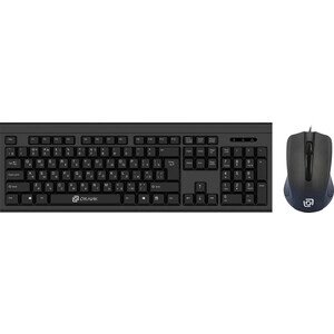 Клавиатура + мышь Oklick 600M клавиатура: черный, мышь: черный USB (337142)