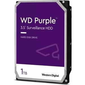 Накопитель western digital (WD) HDD 1tb purple, 3.5, 5400rpm, 64mb, SATA3 (WD11PURZ)