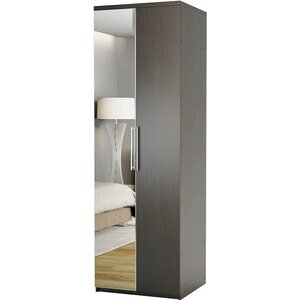 Шкаф для одежды Шарм-Дизайн Комфорт МШ-21 100х45 с зеркалом, венге