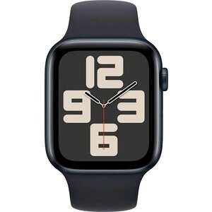 Смарт-часы Apple Watch SE 2023 A2723 44мм OLED корп. темная ночь Sport Band рем. темная ночь разм. брасл. 140-190мм (MRE73LL/A)