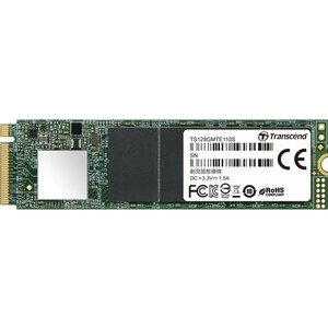 SSD накопитель transcend 128GB MTE110S, 3D TLC NAND, M. 2 2280, pcie gen3x4, DRAM-less