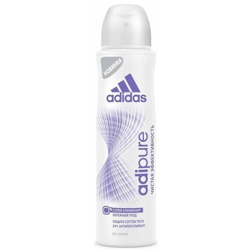Adidas Дезодорант-антиперспирант Adipure, спрей, 150 мл
