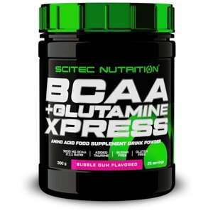 Аминокислота Scitec Nutrition BCAA + Glutamine Xpress, бабл гам, 300 гр.