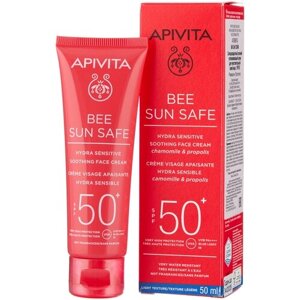 APIVITA БИ САН сэйф Солнцезащитный свежий успокаивающий крем для чувствительной кожи лица SPF50+50 мл