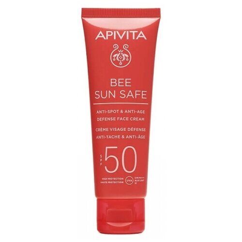 Apivita крем для лица Bee Sun Safe Anti-Spot & Anti-Age Defense SPF50, 50 мл