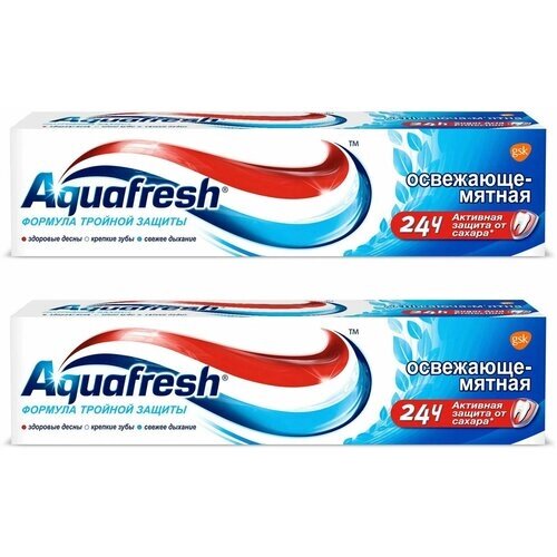 Aquafresh Зубная паста Total Care 3 Освежающе-мятная 100 мл, 2 шт