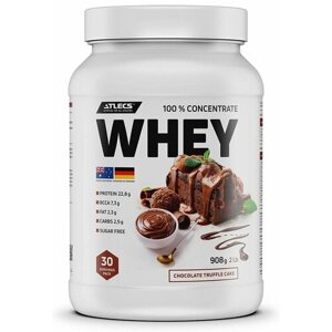Atlecs Whey Protein 908 g, шоколадный торт)