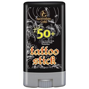 Australian Gold Стик для защиты тату, лица, губ и перманентного макияжа, Tatoo Stick SPF 50, 15 ml