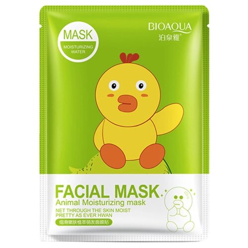 BioAqua Восстанавливающая маска Animal Face Duck, 30 г