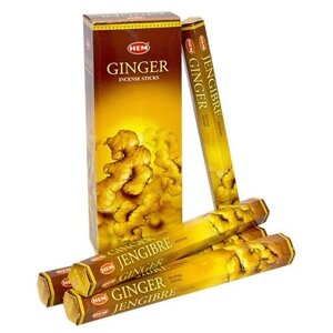 Благовоние HEM Имбирь Ginger блок 6 упаковок