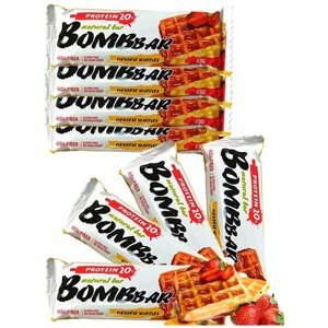 BOMBBAR набор из 8ми протеиновых батончиков по 60 гр (венские вафли)