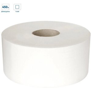 Бумага туалетная Professional (T2), 1-слойная, 450м/рул, белая, 12 упак.
