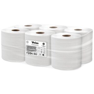 Бумага туалетная Veiro Professional Comfort T204, двухслойная, 12 рулонов по 170 м
