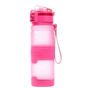 Бутылка для воды спортивная розовая "Kangzyuan" 500мл