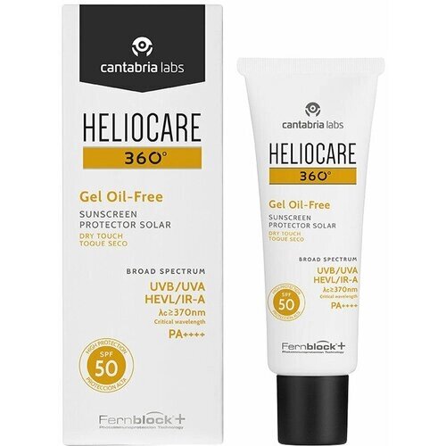 Cantabria labs HELIOCARE 360 Gel Oil-Free Dry Touch SPF 50 Sunscreen Солнцезащитный гель с SPF 50 для нормальной и жирной кожи