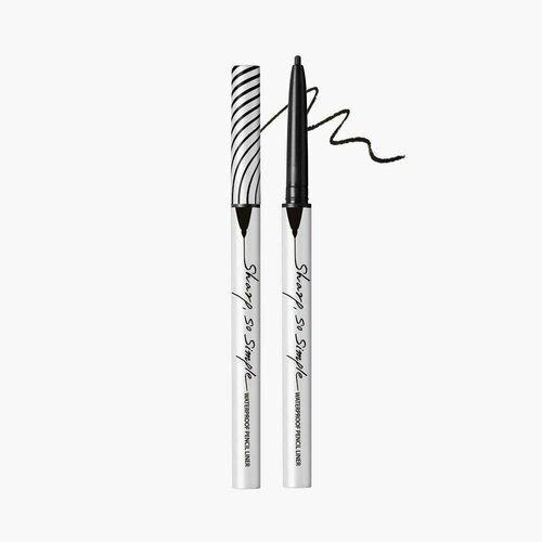 CLIO Водостойкий карандаш для глаз Sharp So Simple Pencil Liner (01 Black)