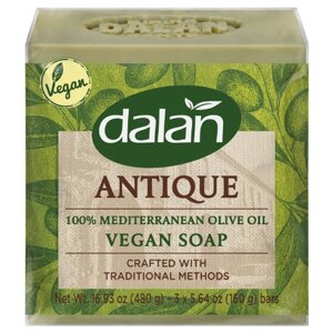 DALAN мыло оливковое antique SOAP 160г х3