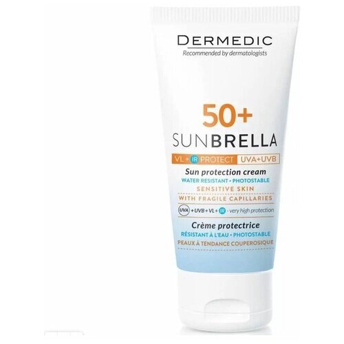 DERMEDIC Солнцезащитный крем SPF 50+ для чувствительной кожи, 50 мл