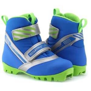 Детские лыжные ботинки Spine Relax 115 NNN 2020-2021, р. 36 EU, синий/зеленый