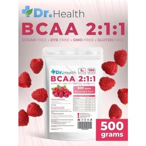 Dr. Health Порошок BCAA 2-1-1 500г со вкусом малина