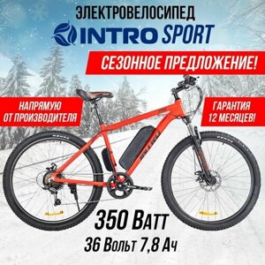 Электровелосипед INTRO Sport (Красно-черный)