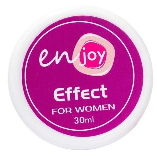 Enjoy Дезодорант Effect For Women в банке, крем, коробка, 30 мл, 30 г, 1 шт.