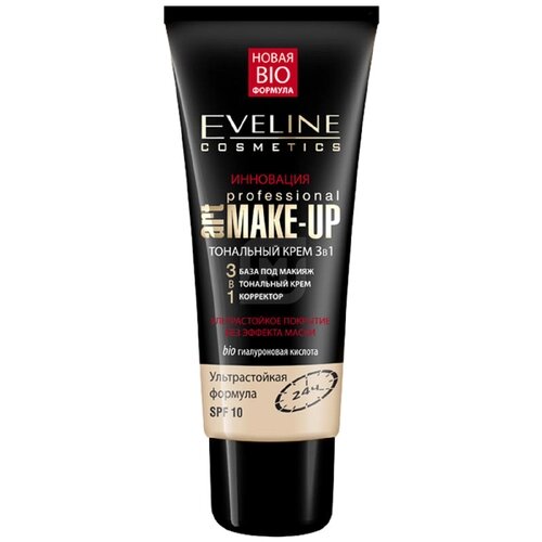 Eveline Cosmetics Тональный крем Art Scenic Professional Make Up, 30 мл/30 г, оттенок: светло-бежевый, 1 шт.