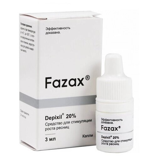 Fazax Средство роста ресниц Depixil 20%3 мл, белый