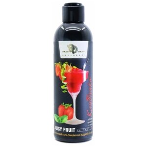 Гель-смазка Dжага Dжага Juicy Fruit Клубника, 200 г, 200 мл, клубника, 1 шт.